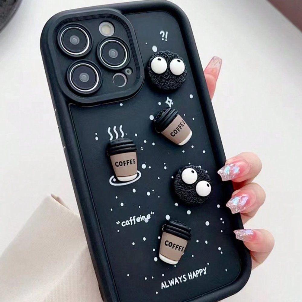iPhone 15 Case iPhone 14 Case iPhone 13 Case iPhone 12 Case, 3D Coffee case